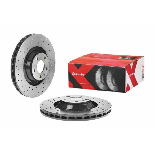 Set discuri frana Audi A6 Allroad C6 (4fh), A6 C6 (4f2), A6 C6 Avant (4f5), 2.7 TDI quattro, 3.0 TDI Quattro, 3.0 TFSI quattro, 3.2 FSI quattro, 4.2 FSI Quattro, 2.8 FSI quattro, 4.2 Quattro, 2.0 TFSI, punte fata, 347x30, BREMBO