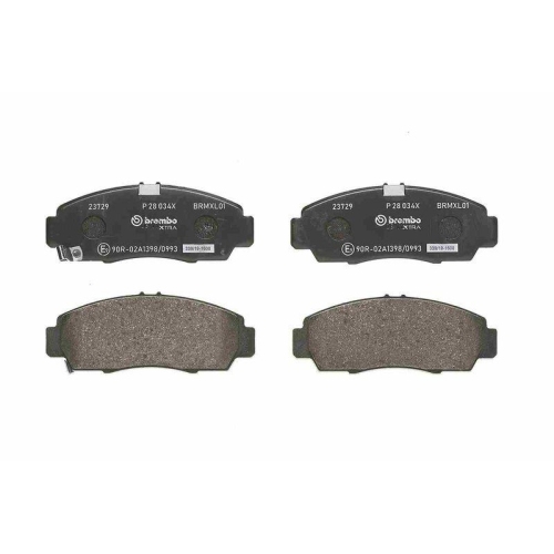 Placute frana Acura Rl 10.95-09.04, Tl (Uc) 10.03-11.12, Tsx (Cl) 10.03-12.08, Tsx (Cu) 01.09-; Honda Accord Ix Saloon (Cr) 09.12-, Accord 7 (Cl Cn) 01.03-09.12, Civic Ix Sedan (Fb) 09.11-12.16, Civic 7 Hatchback (Eu Ep Ev) 01.00-02.06, Civic 8 Sedan (Fd