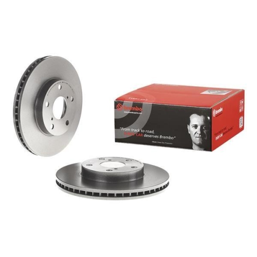 Set discuri frana Toyota Rav 4 2 ( A2 ), 1.8 (ZCA25_, ZCA26_), 2.0 4WD (ACA21, ACA20), 2.0 D 4WD (CLA20_, CLA21_), 2.4 4WD (ACA23, ACA22), punte fata, 275x25, ventilat, BREMBO