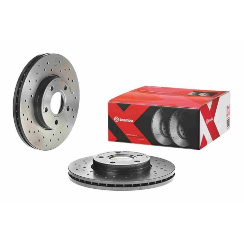 Set discuri frana Ford C-Max (Dm2), Focus C-Max (Dm2), Focus 2 (Da, Focus 2 Box / Estate, Focus 2 Convertible, Focus 2 Estate (Da, Focus 2 Saloon (Db ; Volvo C30 (533), C70 2 Convertible (542), S40 2 (544), V50 (545), Fata, 278x25, BREMBO