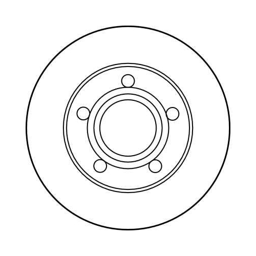 Set disc frana Audi 100 C3 08.82-11.90, 200 C3 09.83-12.91, A8 D2 (4d2 4d8) 03.94-12.05, Spate, 245X9,9mm, plin, TRW