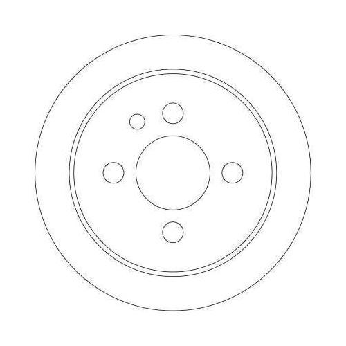 Set disc frana BMW 3 (E30) 09.82-03.92, Spate, 258X10mm, plin, TRW