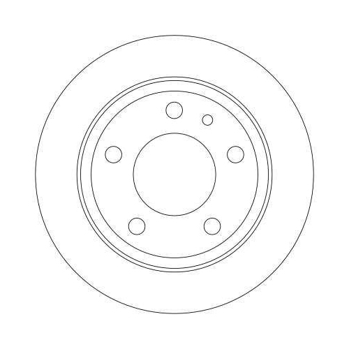 Set disc frana BMW 5 (E34) 02.87-12.95, 5 Touring (E34) 07.91-07.96, Spate, 300X10mm, plin, TRW