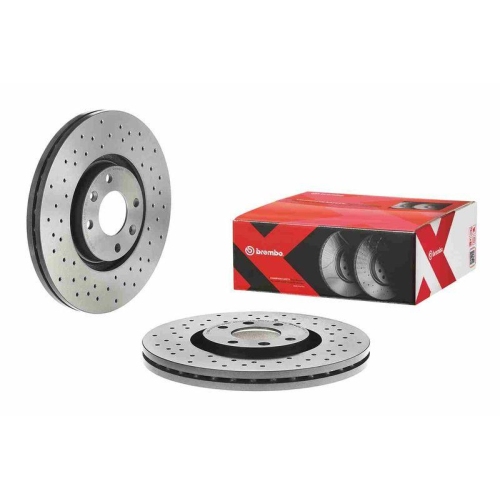 Set discuri frana Citroen: C4 (La), C4 1 (Lc), C4 3 (Ba); Peugeot: 2008 2 (Ud), 207 (Wa), 208 2 (Ub), 3008 (0u), 307 (3a/C)., punte fata, 302x26, BREMBO