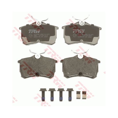 Set placute frana Trw GDB3190, parte montare : Punte spate