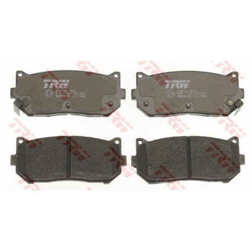 Set placute frana Trw GDB3203, parte montare : Punte spate