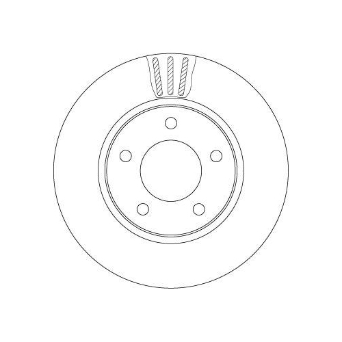 Set disc frana Chrysler Voyager 4 (Rg Rs) 09.99-12.08; Dodge Caravan (Rg) 02.00-12.07, Fata, 281X28mm, ventilat, TRW