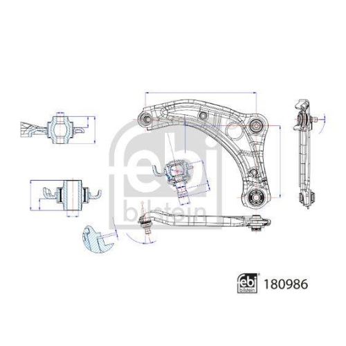 FEBI BILSTEIN Brat, suspensie roata