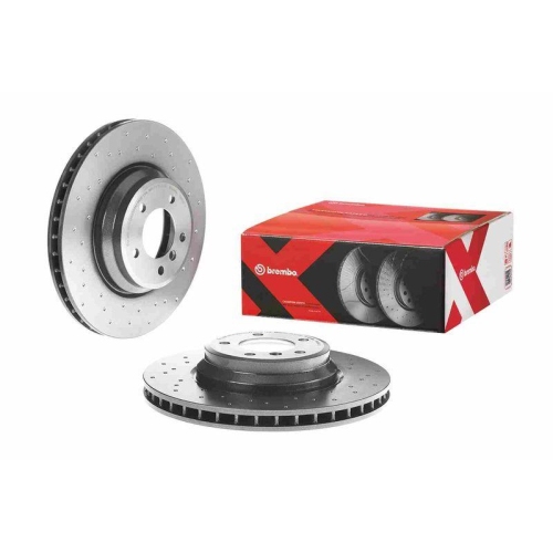 Set disc frana BMW 3 (E90) 02.04-02.12, 3 Convertible (E93) 05.06-12.13, 3 Coupe (E92) 01.05-12.13, 3 Touring (E91) 12.04-12.12, X1 (E84) 03.09-06.15, Fata, 348X30mm, ventilat, BREMBO