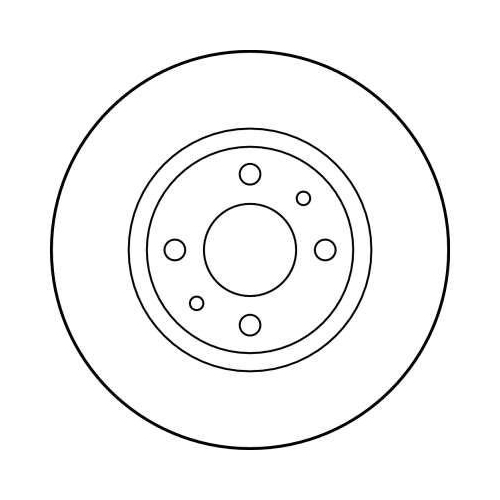 Set disc frana Fiat Croma (154) 12.85-12.96; Lancia Thema (834) 11.84-07.94, Thema Sw (834) 03.87-07.94, Fata, 257X14mm, plin, TRW
