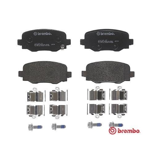 Placute frana Alfa Romeo Tonale (965) 03.22-; Fiat 500x (334) 09.14-; Jeep Comp M6ass (Mp M6 Mv M7) 12.16-, Renegade Suv (Bu B1 Bv) 07.14-, Renegade Van (Bu B1) 07.14-, Spate, BREMBO