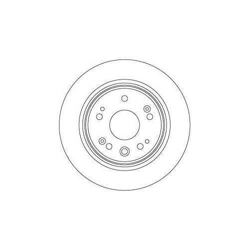 Set disc frana Honda Cr-V 2 (Rd) 09.01-07.07, Spate, 282X9mm, plin, TRW