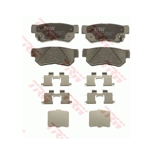 Set placute frana Trw GDB3432, parte montare : Punte spate