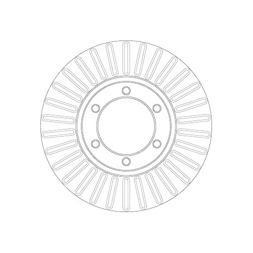Set disc frana Kia Bongo (Pu) 10.03-, K2500 (Sd) 06.01-, K2700 (Sd) 10.99-, K2700 01.04-, Fata, 261X24mm, ventilat, TRW