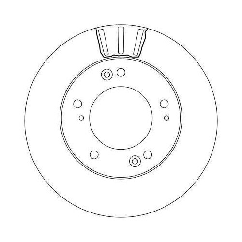 Set disc frana Kia Retona Closed Off-Road Vehicle (Fk) 06.99-12.01, Sportage Suv (K00) 04.94-04.05, Fata, 284X24mm, ventilat, TRW