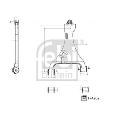 FEBI BILSTEIN Brat, suspensie roata