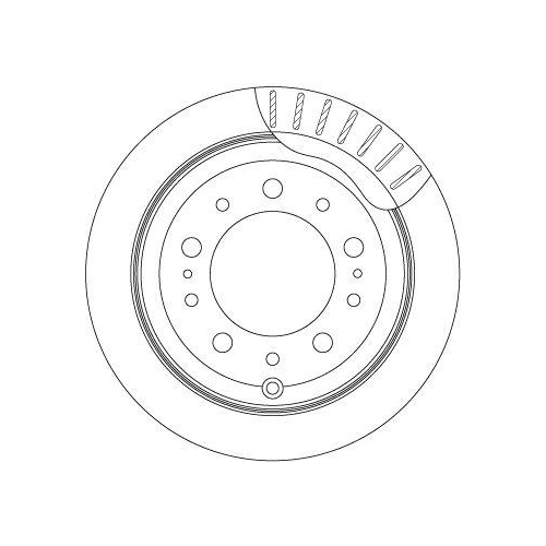 Set disc frana Lexus Lx (Uzj100) 09.97-03.08; Toyota Land Cruiser 100 ( J1) 01.98-07.08, Spate, 329X18mm, ventilat, TRW