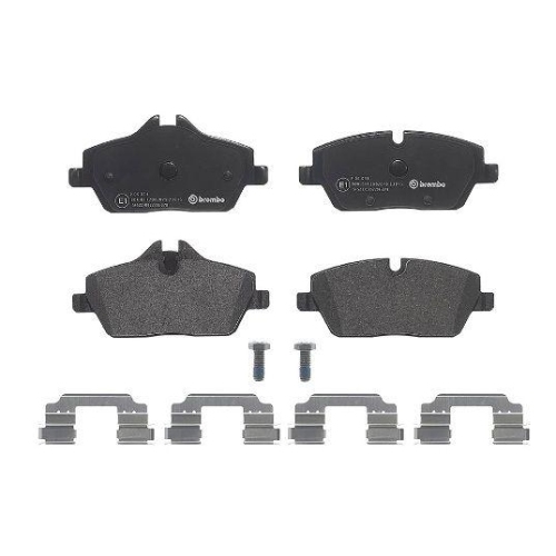 Placute frana BMW 1 (E81), 1 Convertible (E88), 1 Coupe (E82), 2 Active Tourer (F45); Mini Mini (F55), Mini Cabriolet (F57), Mini Clubman (F54), Mini Convertible (R57), Mini Coupe (R58), Mini Roadster (R59), punte fata, BREMBO