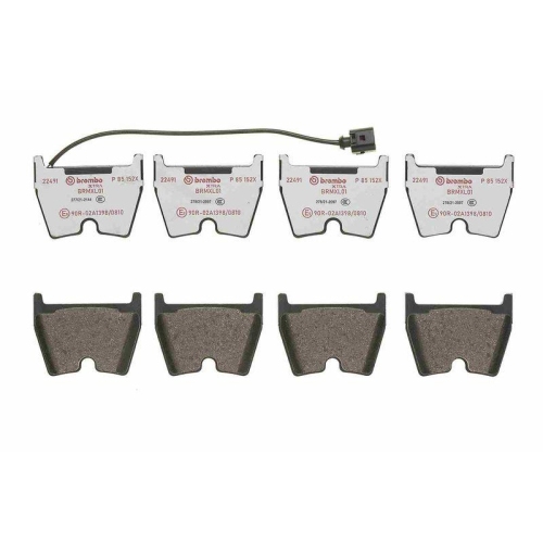 Placute frana Audi A3 Sedan (8vs 8vm) 05.13-08.21, A3 Sedan (8ys 8ym) 04.20-, A3 Sportback (8va 8vf) 09.12-08.21, A3 Sportback (8ya 8yf) 11.19-, Q3 (8ub 8ug) 06.11-03.20, Tt (Fv3 Fvp) 07.14- -, Fata, BREMBO