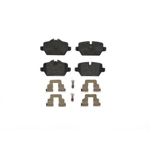 Placute frana Bmw 1 (E81), 1 (E87), 1 Coupe (E82), 3 (E90), 3 Coupe (E92), 116 d, 116 i, 118 d, 118 i, 120 i, 316 d, 316 i, 318 d, 318 i, 320 i, punte spate, pregatit pentru senzor uzura; BREMBO