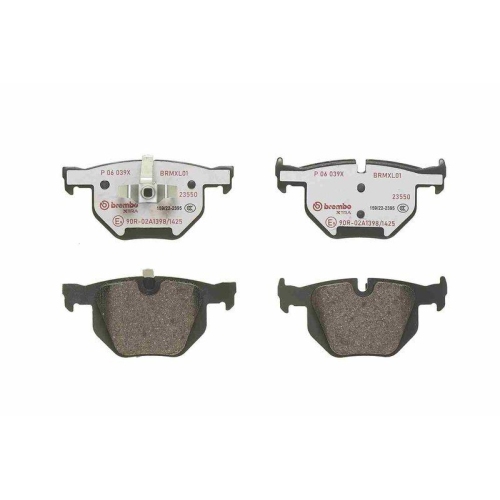 Placute frana Bmw 3 (E90), 3 Convertible (E93), 3 Coupe (E92), 3 Touring (E91), X1 (E84), punte spate, pregatit pentru senzor uzura; BREMBO