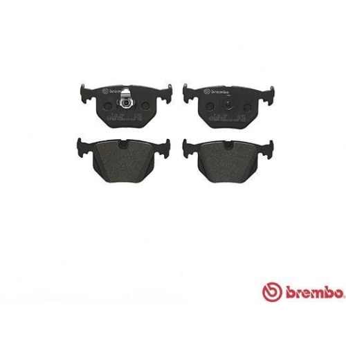 Placute frana Bmw 3 (E46), 3 Convertible (E46), 3 Coupe (E46), 3 Touring (E46), X3 (E83); Land Rover Range Rover 3 (L322), punte spate, pregatit pentru senzor uzura; BREMBO