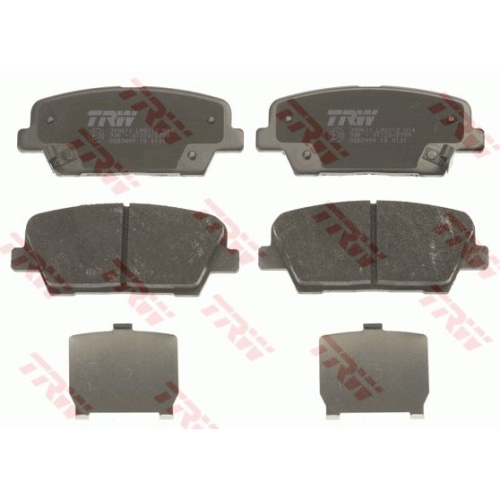 Placute frana Hyundai Equus / Centennial, 03.2009-, Genesis Cupe, 01.2008-, Grand Santa Fe, 01.2013-, Santa Fe 2 (Cm), 10.2005-12.2012, Kia Sorento 2 (Xm), 11.2009-, TRW