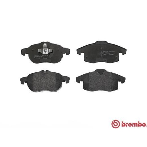 Placute frana Opel Signum Liftback (Z03), Vectra C (Z02), Vectra C Estate (Z02), Vectra C Gts (Z02); Saab 9-3 (Ys3f, 9-3 Convertible (Ys3f), 9-3 Estate (E50), 9-3x (Ys3), punte fata, pregatit pentru senzor uzura; BREMBO