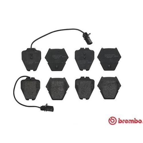 Placute frana Audi A4 B5 (8d2) 11.94-12.01, A6 C5 (4b2) 01.97-12.05, A6 C5 Avant (4b5) 11.97-01.05, Allroad C5 (4bh) 05.00-08.05; Vw Passat B5.5 (3b3) 10.00-12.05, Phaeton (3d1 3d2 3d3 3d4 3d6 3d7 3d8 3d9) 04.02-03.16, Fata, BREMBO