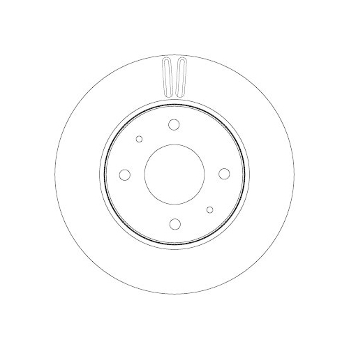 Set disc frana Mitsubishi Galant 8 (Ea) 09.96-10.04, Galant 8 Estate (Ea Ec) 09.96-10.03, Lancer 7 (Cs A Ct A) 01.00-12.13, Lancer 7 Estate (Cs W Ct W) 09.03-12.08, Fata, 276X26mm, ventilat, TRW