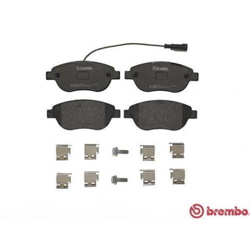 Placute frana Fiat 500c / 595c / 695c, Bravo 2 (198), Doblo (263), Grande Punto (199), Idea (350), Linea (323), Multipla (186), Lancia Delta 3 (844), Opel Combo (X12), punte fata, BREMBO