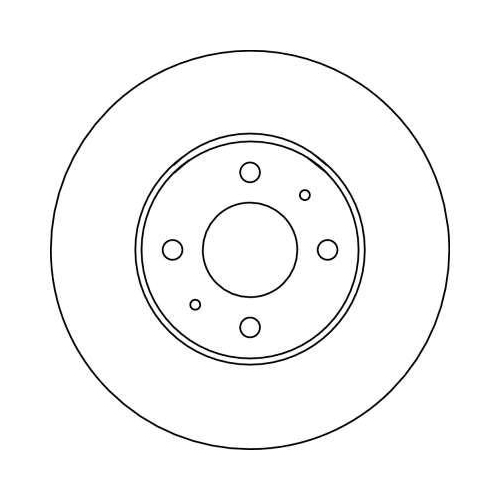 Set disc frana Nissan 100nx (B13) 03.90-01.96, Almera I Hatchback (N15) 07.95-01.01, Sunny 3 Hatchback (N14) 08.90-07.95, Sunny 3 Liftback (N14) 10.90-10.95, Fata, 257X26mm, ventilat, TRW