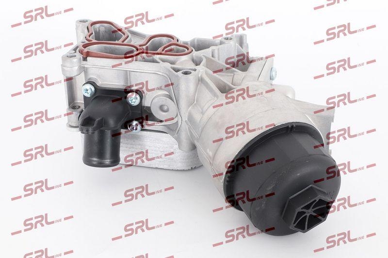 Radiator racire ulei motor, termoflot Alfa Romeo Mito; Chevrolet Aveo; Fiat Doblo Idea Linea Punto Evo/Punto Punto Grande Strada; Lancia Musa Y; Opel Astra H Astra J Corsa D Meriva, motor: 1.3 JTDm, 71x115x33, SRLine, Aluminiu, 55183548; 55210824