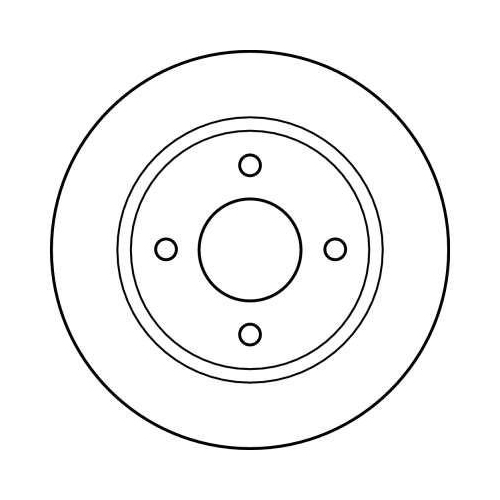 Set disc frana Nissan Micra 2 (K11) 01.92-12.07, Fata, 234X12mm, plin, TRW