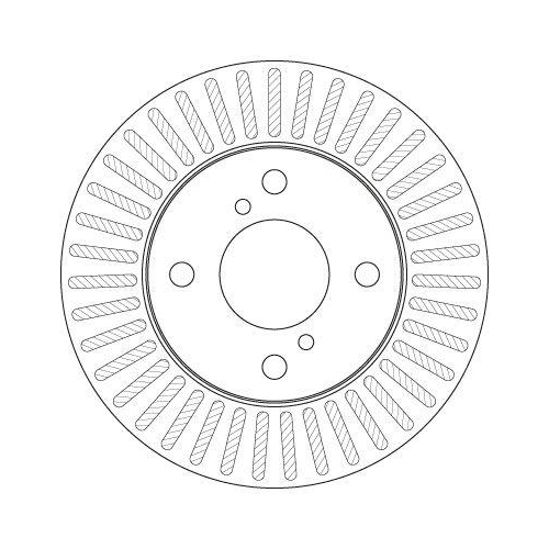 Set disc frana Nissan Pixo (Ua0) 03.09-; Suzuki Alto 7 (Gf) 01.09-, Fata, 231X20mm, ventilat, TRW