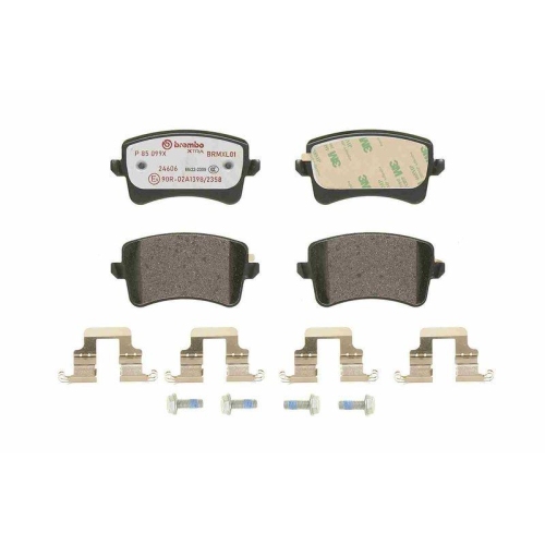 Placute frana Audi A4 B8 (8k2) 08.07-06.17, A5 (8t3) 06.07-01.17, A5 (8f) 02.09-01.17, Q5 (8rb) 11.08-12.17, Q5 Van (8rb) 11.08-12.17, Spate, BREMBO