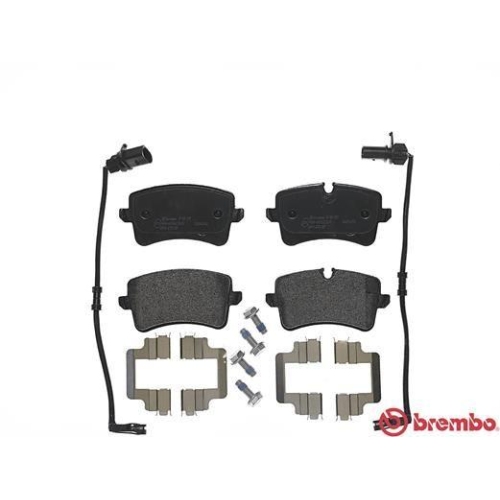 Placute frana Audi A4 B9 (8w2 8wc) 05.15-, A4 B9 Avant (8w5 8wd) 08.15-, A7 Sportback (4ga 4gf) 07.10-05.18, A8 D4 (4h2 4h8 4hc 4hl) 11.09-01.18, Spate, BREMBO