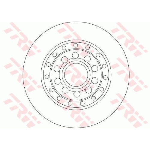 Disc frana Trw DF4269, parte montare : punte spate
