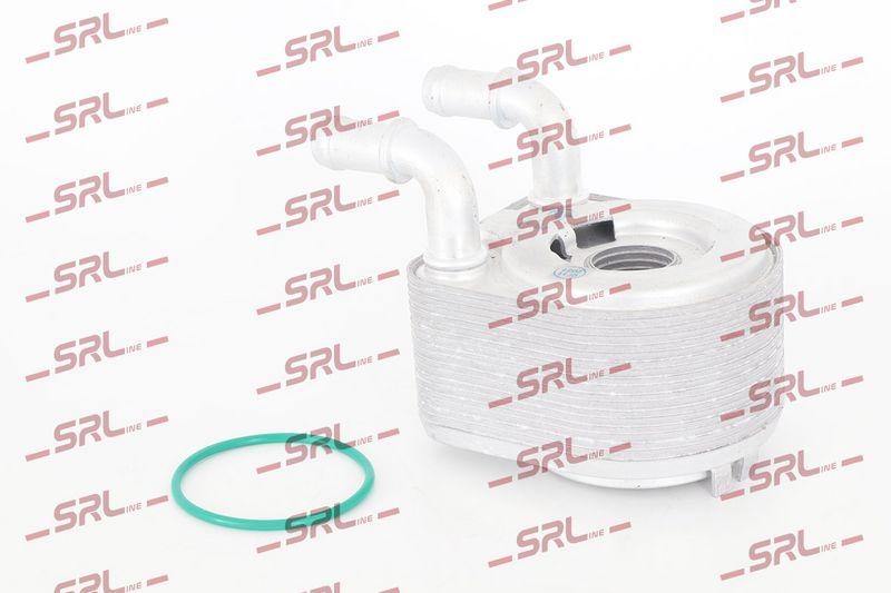 Radiator racire ulei motor, termoflot Renault Megane 08-16, Scenic/Grand Scenic 09-16, motor: 1.4 TCE, garnituri incluse, 90x100x60, SRLine, Aluminiu, 213050003R