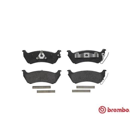 Placute frana Mercedes M-Class (W163), ML 230 (163.136), ML 320 (163.154), punte spate, cu indicator uzura acustic, BREMBO