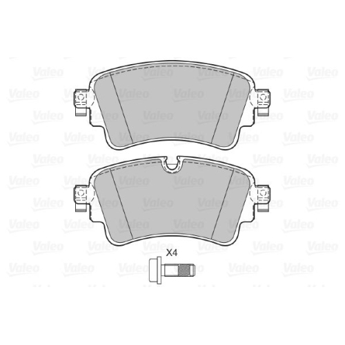 VALEO set placute frana,frana disc