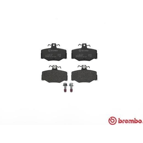 Placute frana Nissan Almera 2 (N16), Almera 2 Hatchback (N16), Almera Tino (V10), Primera (P10), Primera (P11), Primera Hatchback (P10), Primera Hatchback (P11), Primera Traveller (Wp11), punte spate, BREMBO