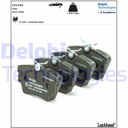 DELPHI set placute frana,frana disc