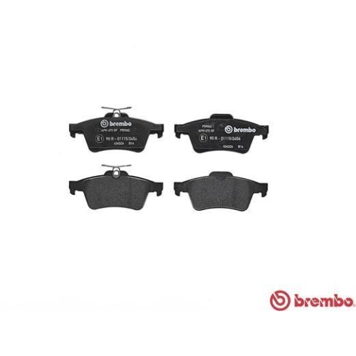 Placute frana Cadillac BLS, Citroen C5 3 (Rd), Ford C-Max (Dm2), Focus 2 (Da), Focus III, Jaguar XF (X250), Mazda 3 (Bk), Opel Vectra C (Z02), Renault Laguna 3 (Bt0/1), Saab 9-3 (Ys3f), Volvo C30 (533), punte spate, BREMBO