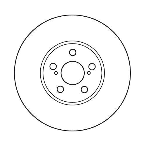 Set disc frana Toyota Avensis ( T22) 09.97-02.03, Avensis Verso ( M2) 05.01-12.11, Fata, 276X25mm, ventilat, TRW