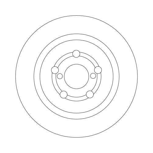 Set disc frana Toyota Avensis ( T22) 09.97-02.03, Spate, 271X10mm, plin, TRW