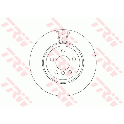 Disc frana Bmw Seria 5, 01.2009-10.2016, Seria 6, 09.2011-, Seria 7, 02.2008-12.2015, TRW