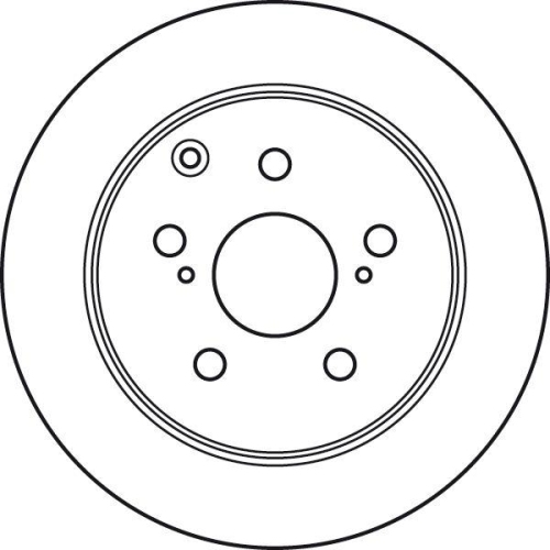 Set disc frana Toyota Avensis ( T25) 04.03-11.08, Avensis Estate ( T25) 04.03-11.08, Avensis Sedan ( T25) 01.03-11.08, Spate, 280X10mm, plin, TRW