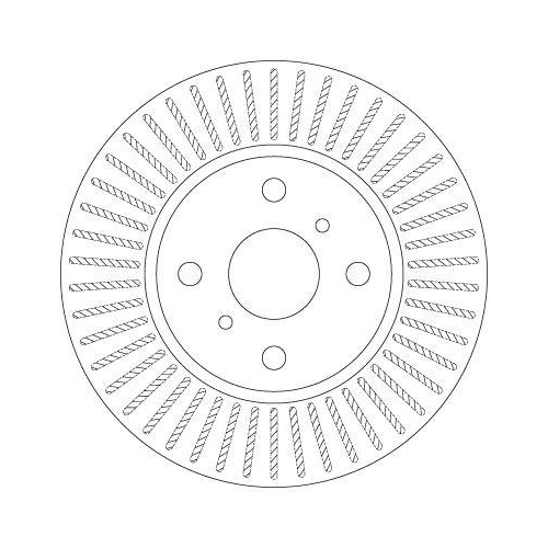 Set disc frana Toyota Iq ( J1) 11.08-12.15, Fata, 255X20mm, ventilat, TRW