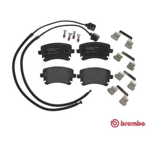 Placute frana Bentley Flying Spur (4w) 03.13-; Vw Phaeton (3d1 3d2 3d3 3d4 3d6 3d7 3d8 3d9) 04.02-03.16, Spate, BREMBO